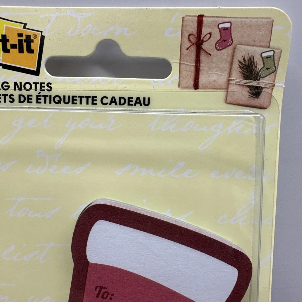 Post It Post-it  Christmas Stocking Gift Tags Self Adhesive Sticker Sticky Notes